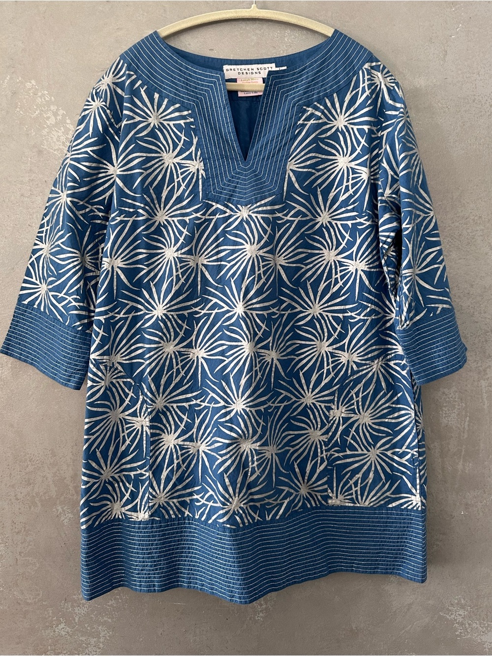 GRETCHEN SCOTT COTTON MINI DRESS TUNIC XL